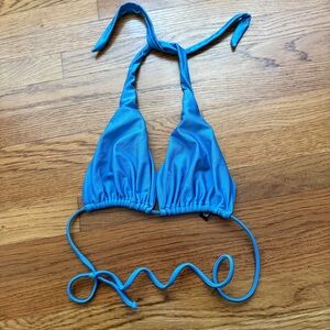 VIX Paula Hermanny blue bikini top Large